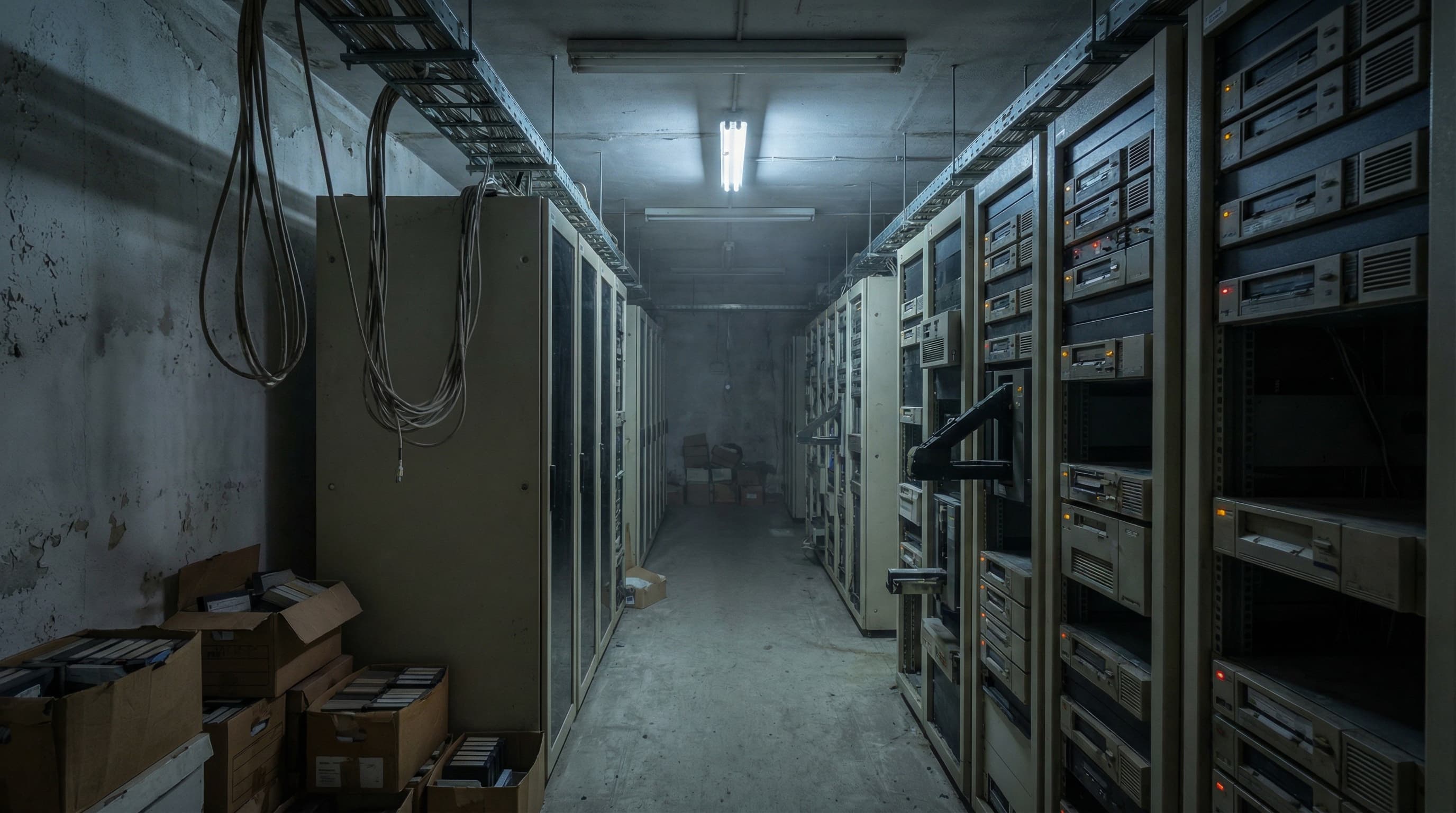 Warehouse-scale tape storage facility