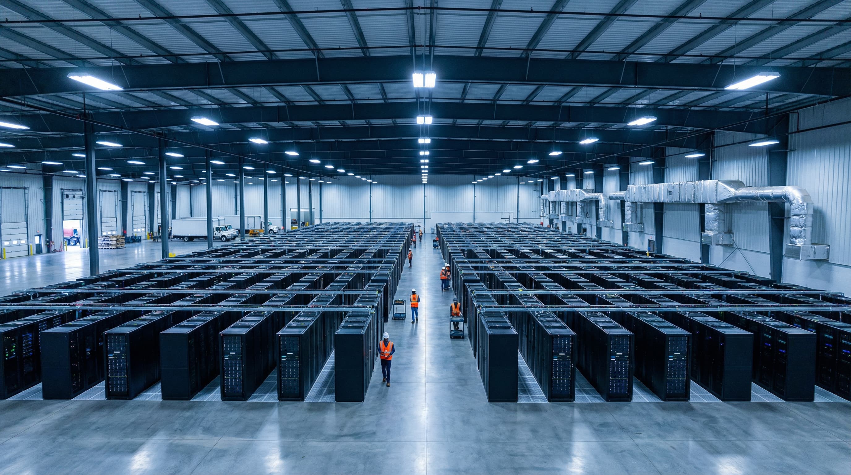 Dramatic tape vault with cinematic lighting